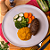 Quibe recheado de carne, com purê de abóbora e mix de legumes - 300g - Imagem 2