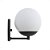 Arandela de Parede Globo Moon Preto Fosco 15cm - Imagem 1