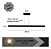 Luminária Pendente Escritório Retangular Linear Preto 1 Mt - Imagem 2