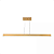 Luminária Pendente Retangular Linear Dourado 1 Mt - Imagem 2
