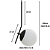 Lustre Pendente Jabuticaba Inclinado Globo 15 cm Preto 110v/220v - Imagem 4