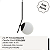 Lustre Pendente Jabuticaba Inclinado Globo 15 cm Preto 110v/220v - Imagem 3