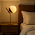 Abajur Luminária de Mesa Moon Inclinado Com Globo Vidro 15 cm Dourado - Imagem 3