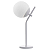 Abajur Luminária de Mesa Moon Inclinado Com Globo Vidro 15 cm Branco - Imagem 1