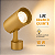 Luminária Spot para Trilho Eletrificado Led Trilho 10w Branco Quente Dourado - Imagem 1