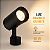 Luminária Spot para Trilho Eletrificado Led Trilho 10w Branco Quente Preto - Imagem 1