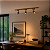 Trilho Eletrificado 1 Metro com 3 Spots LED 10W Luz Branco Quente 3000K Direcionáveis Ouro Velho Fosco Bivolt - Imagem 2