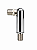 Conector Articulado de Aço M10 Cromado com Articulação de 90° e Giro 360° para Luminárias, Pendentes, Lustres e Spots - Imagem 1