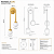 Arandela Dourada Fosca de Parede Duo com 2 Globos de Vidro Branco – G9 - Imagem 5