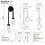 Arandela Preta Fosca de Parede Duo com 2 Globos de Vidro Branco – G9 - Imagem 5