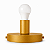 Luminária de Teto Plafon TRI em Metal com Soquete E27 para 1 Lâmpada Dourado - Imagem 3