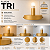 Luminária de Teto Plafon TRI em Metal com Soquete E27 para 1 Lâmpada Dourado - Imagem 2