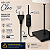 Abajur de Mesa Moderno Preto Fosco com Cúpula em Tecido Branco/Preto para Quarto Sala Escritório e Home Office - Imagem 8