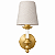 Arandela Colonial Clássica Dourada de Parede com Cúpula de Linho Luminária Decorativa para Sala, Quarto e Hall - Imagem 2
