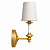 Arandela Colonial Clássica Dourada de Parede com Cúpula de Linho Luminária Decorativa para Sala, Quarto e Hall - Imagem 1