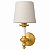 Arandela Colonial Clássica Dourada de Parede com Cúpula de Linho Luminária Decorativa para Sala, Quarto e Hall - Imagem 3