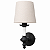 Arandela Colonial Clássica Preto de Parede com Cúpula de Linho Luminária Decorativa para Sala, Quarto e Hall - Imagem 3