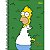 CADERNO 16 MATÉRIAS SIMPSONS 256 FOLHAS - Imagem 2