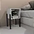 Mesa de Cabeceira Quadrada, criado quadrado, Criado lateral de cama, mesa de apoio - Imagem 6