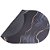 Tapete Antiderrapante absorvente Oval Lama de Diatomaceas 58x38cm Mármore Preto - Imagem 2