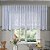 Cortina de Renda com Bandô para Cozinha Clássica Tulipinhas Interlar 200x80x20cm Branca - Imagem 1