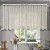 Cortina de Renda com Bandô para Cozinha Clássica Tulipinhas Interlar 400x80x20cm Marfim - Imagem 4