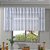Cortina de Renda com Bandô para Cozinha Clássica Arabesco Interlar 200x80x20cm Branca - Imagem 1