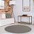 Tapete para Sala ou Quarto Redondo Jolitex Vip 150cm Cáqui - Imagem 1