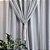 Cortina de Renda com Forro Clássica Olímpia Interlar 350x220cm Prata - Imagem 4
