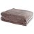 Cobertor Casal Microfibra com Sherpa Jolitex Tranças Café 180x220cm - Imagem 2