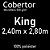 Cobertor King Size By The Bed Gallery 240x280cm 520 g/m² Bege - Imagem 5