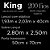 Jogo de Cama King Size 200 Fios Kacyumara 4 Peças Azul Taurus - Imagem 5