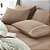 Jogo de Cama Queen Size Karsten 160 Fios 3 Peças Noah Marrom/Branco - Imagem 3