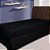 Lençol com elástico Solteiro Malha 160 g/m² 88x188x30cm Preto - Imagem 2