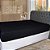 Lençol com Elástico King Size Malha 160 g/m² 193x203x30cm Preto - Imagem 2