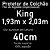 Protetor de Colchão Impermeável King Size Fibrasca Flor de Algodão - Imagem 4