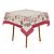 Toalha de Mesa Quadrada 4 Lugares Natal Karsten 140x140cm Enfeites de Natal - Imagem 2