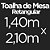 Toalha de Mesa Retangular 6 Lugares Dohler Clean Athenas 140x210cm Eliete - Imagem 5
