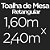 Toalha de Mesa Retangular 8 Lugares Dohler Clean Passion 160x240cm Branca - Imagem 4