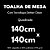 Toalha de Mesa Quadrada 4 Lugares Dohler Clean Athenas 140x140cm Edite - Imagem 5