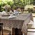 Toalha de Mesa Retangular 6 Lugares Renda Clássica Arabesco Interlar 150x220cm Desert - Imagem 1