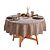 Toalha de Mesa Redonda 8 Lugares Renda Clássica Arabesco Interlar 180cm Desert - Imagem 4