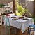 Toalha de Mesa Quadrada 8 Lugares Renda Clássica Arabesco Interlar 220x220cm Branca - Imagem 1