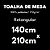 Toalha de Mesa Retangular 6 Lugares Dohler Requinte 140x210cm TJ-5795 Vermelha - Imagem 5