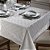 Toalha de Mesa Quadrada 4 Lugares Dohler Requinte 160x160cm TJ-5795 Prata - Imagem 1