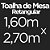 Toalha de Mesa Retangular 8 Lugares Dohler Clean Renova 160x270cm Lia - Imagem 4