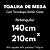 Toalha de Mesa Retangular 6 Lugares Dohler Clean Renova 140x210cm Alana - Imagem 5