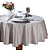 Toalha de Mesa Redonda 4 Lugares Dohler Requinte 160cm TJ-5795 Prata - Imagem 3