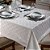 Toalha de Mesa Retangular 6 Lugares Dohler Requinte 140x210cm TJ-5795 Prata - Imagem 1