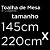 Toalha de Mesa Retangular 6 Lugares Sultan 145x220cm Cora - Imagem 4